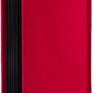 Radiant red handmade photo album 8x12 cover, Silky Books Montreal