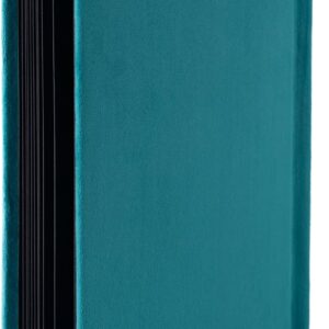 Peacock teal handmade photo album 8x12 cover, Silky Books Montreal