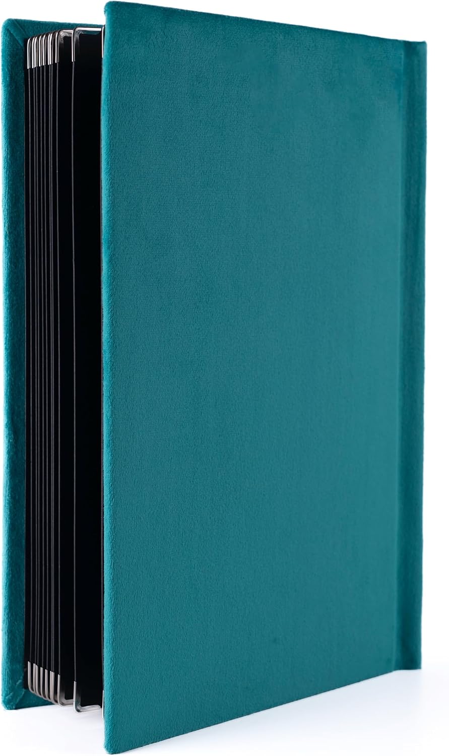 Amazon amz-01-71E-IiqBBnL.jpg Peacock teal handmade photo album 8x12 cover, Silky Books Montreal