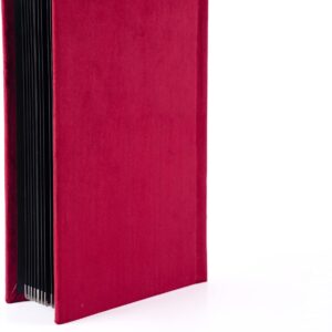Crimson velvet handmade photo album 8x12 cover, Silky Books Montreal